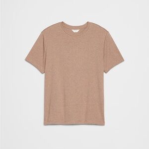 Luxe Touch Crew-Neck T-Shirt in Red